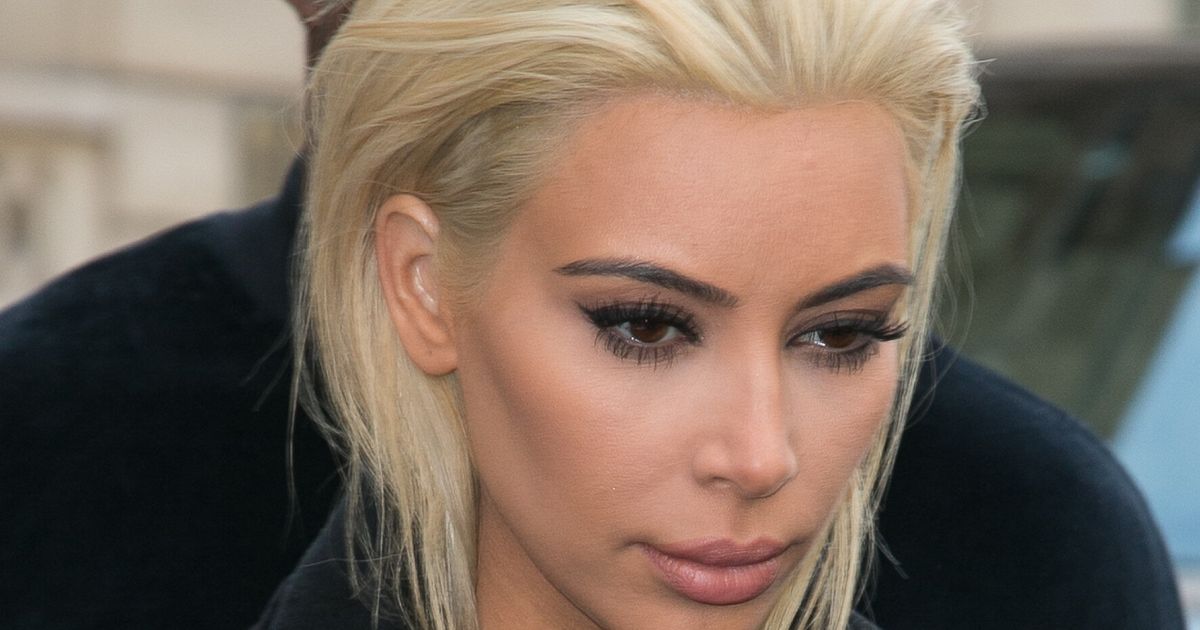 Kim Kardashian Debuts New Blonde Hair At Paris Fashion Week Pics