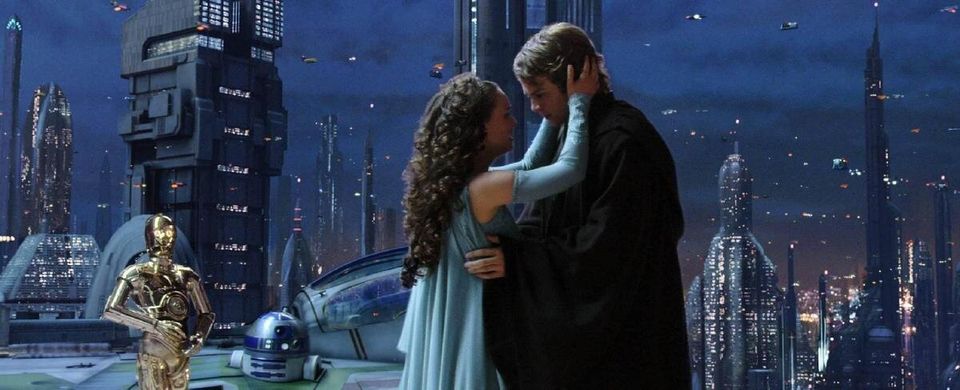 Hayden Christensen and Natalie Portman in 'Star Wars'
