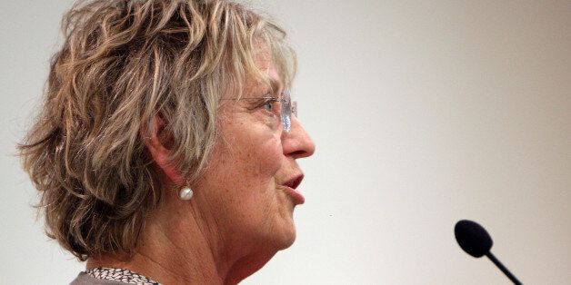 Germaine Greer addresses her audience during a media call at the NSW Teachers Federation Conference Centre on March 13, 2008 in Sydney, Australia. (Photo by Don Arnold/WireImage)