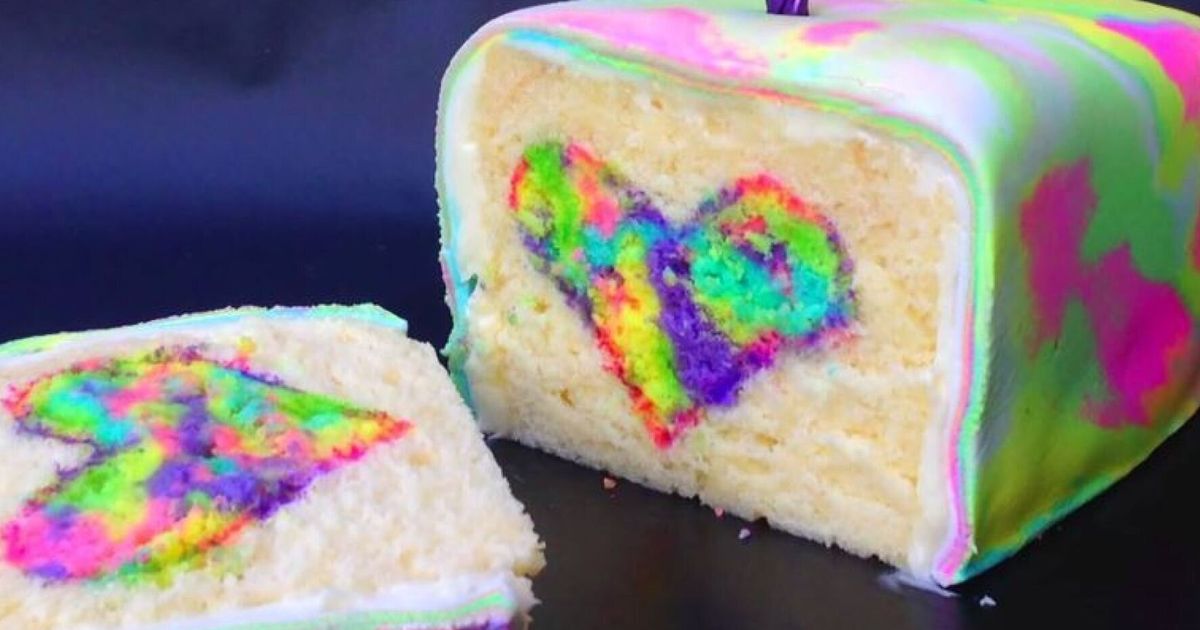 This Rainbow Heart Filled Surprise Cake Recipe Will Blow Your Mind Huffpost Uk Life