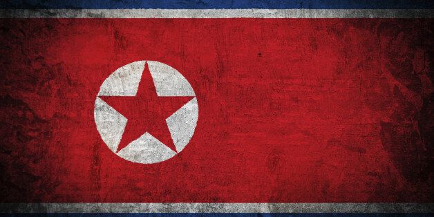 Grunge Flag of North Korea