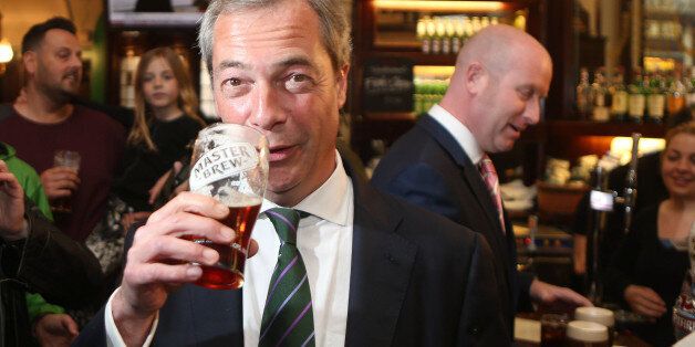 File photo dated 26/05/14 of Ukip leader Nigel Farage, who has given up beer for January, admitting "I need a break" from drinking.