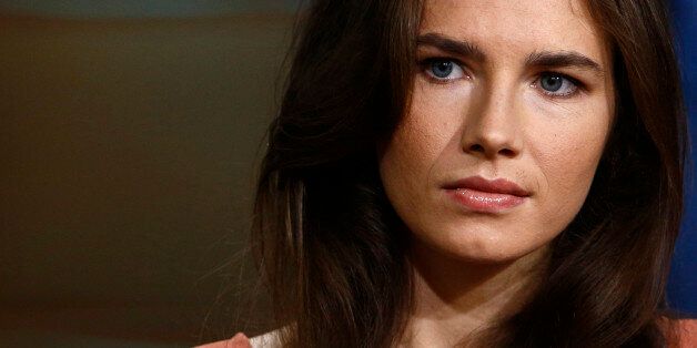 This image released by NBC shows Amanda Knox during an interview on the