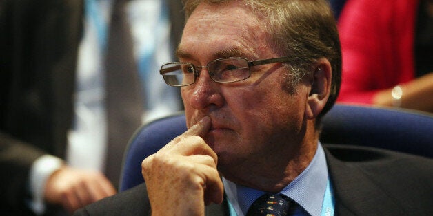 BIRMINGHAM, ENGLAND - OCTOBER 08: Lord Michael Ashcroft attends a rally in support of London Mayor Boris Johnson on the second day of the Conservative party conference in the International Convention Centre on October 8, 2012 in Birmingham, England. The annual, four-day Conservative party conference began yesterday and features speeches from Cabinet ministers and the Mayor of London. (Photo by Oli Scarff/Getty Images)