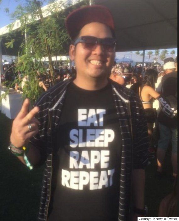 Brudgom mord Søg Coachella Controversy: Man Sparks Outrage After Wearing 'Disgusting' Slogan  T-Shirt To Festival | HuffPost UK Life