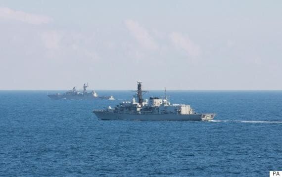 Russian Warships Passing Through English Channel Are A