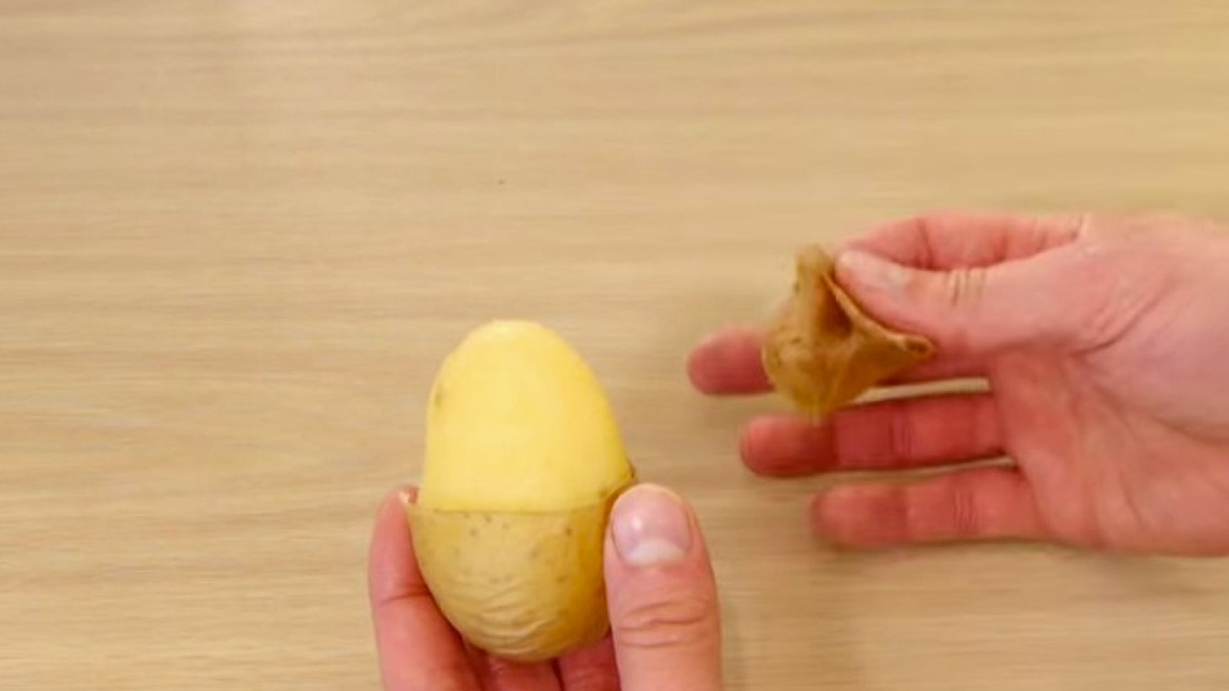 Life Hack How To Peel A Potato In Seconds Without Faffing About With