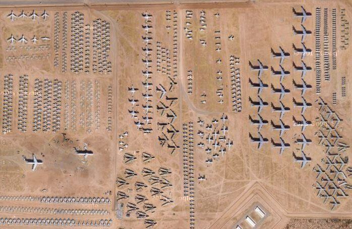 Airplane Graveyard, Davis-Monthan Air Force Base outside Tuscon, Ariz