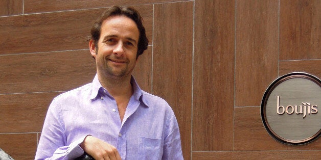 Matt Hermer, chief executive officer of Ignite Group, stands for a photograph on Pottinger Street outside of Boujis in Hong Kong, China, on Friday, Oct. 19, 2012. Boujis is a members-only nightclub. Photographer: Frederik Balfour/Bloomberg via Getty Images