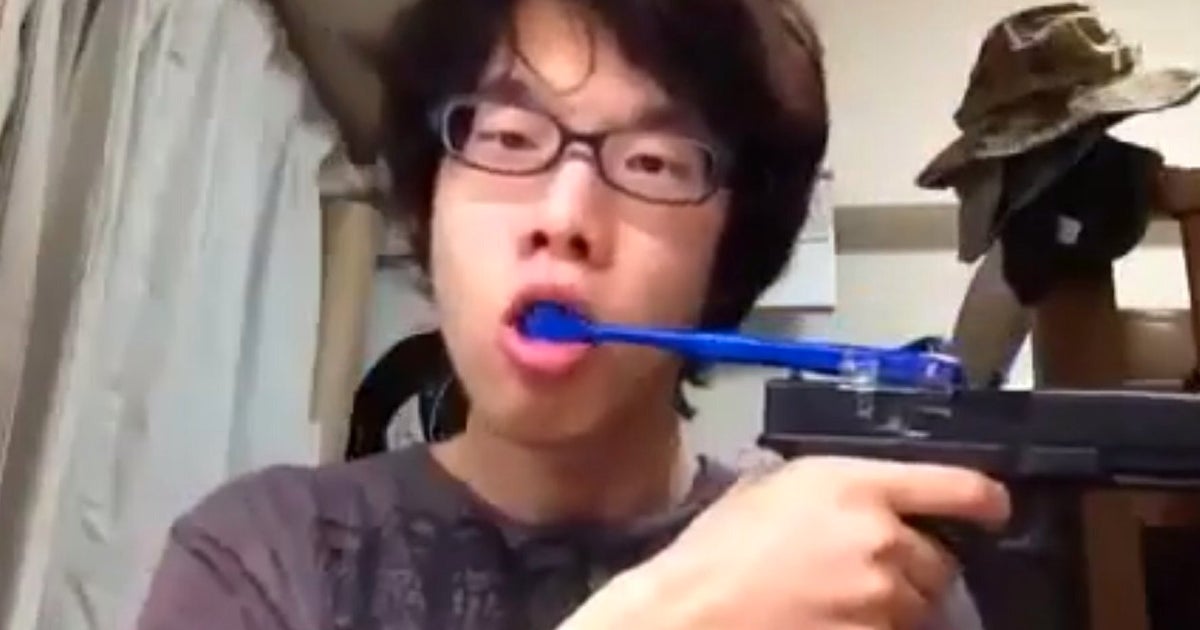 Japanese Kid Brushes Teeth With Toothbrush Attached To Gun HuffPost