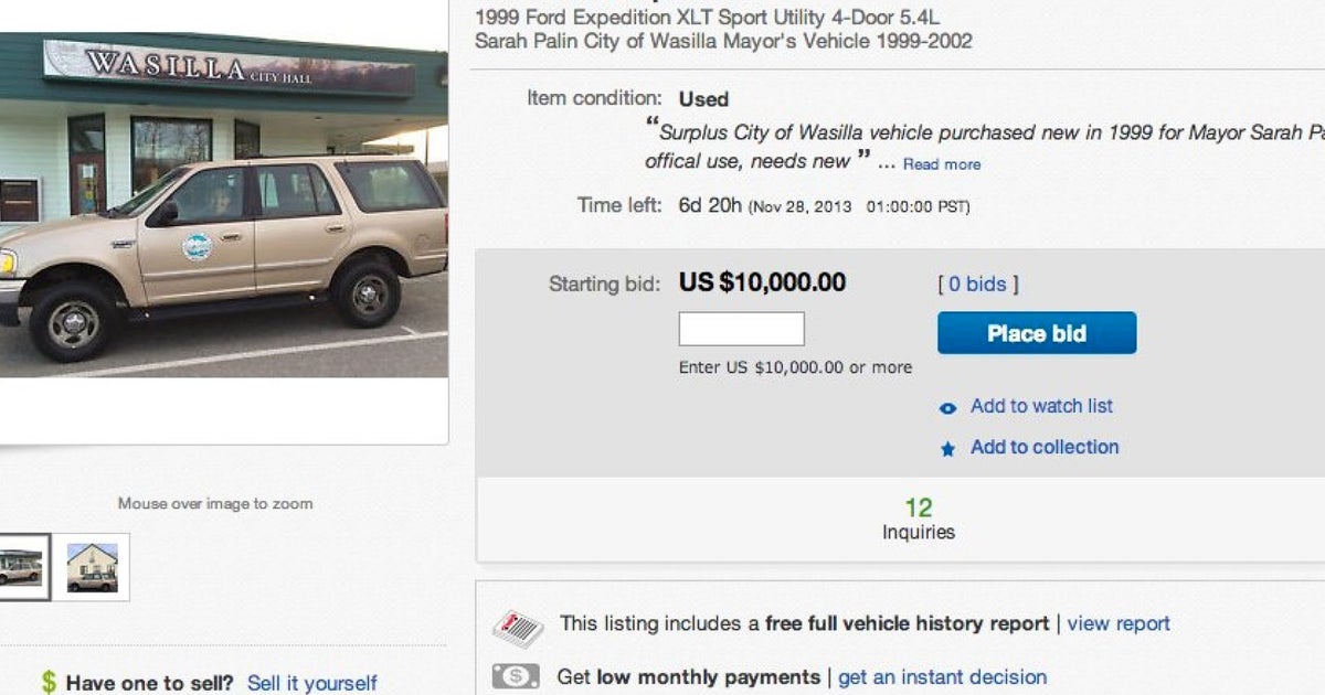 Sarah Palin's Used Car Lonely And Rejected On Ebay With Zero Bidders HuffPost UK News