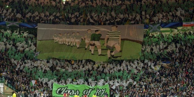 A shot of Celtic fans prior to their home clash with Ajax two weeks before they played in Amsterdam