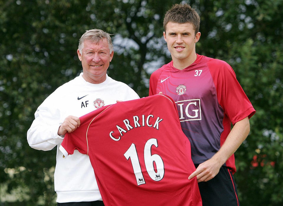 English soccer player Michael Carrick (R