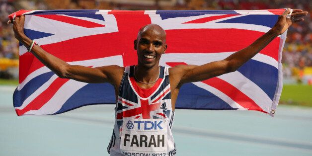File photo dated 16/08/2013 of Great Britain's Mo Farah celebrates winning the Men's 5000 metres.