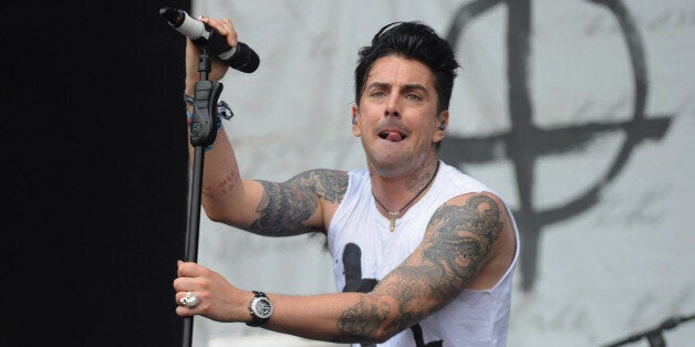 MILAN, ITALY - JULY 06: Ian Watkins of Lostprophets performs at the 2012 Heineken Jammin Festival on July 6, 2012 in Milan, Italy. (Photo by Pier Marco Tacca/WireImage)