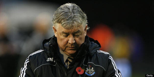 Newcastle football club manager Joe Kinnear checks his watch before their Premier League match against Newcastle at Craven Cottage, London, on November 9, 2008. AFP PHOTO / Glyn Kirk FOR EDITORIAL USE ONLY Additional licence required for any commercial/promotional use or use on TV or internet (except identical online version of newspaper) of Premier League/Football League photos. Tel DataCo +44 207 2981656. Do not alter/modify photo. (Photo credit should read GLYN KIRK/AFP/Getty Images)