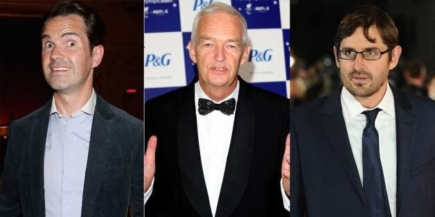 Jimmy Carr, Jon Snow and Louis Theroux