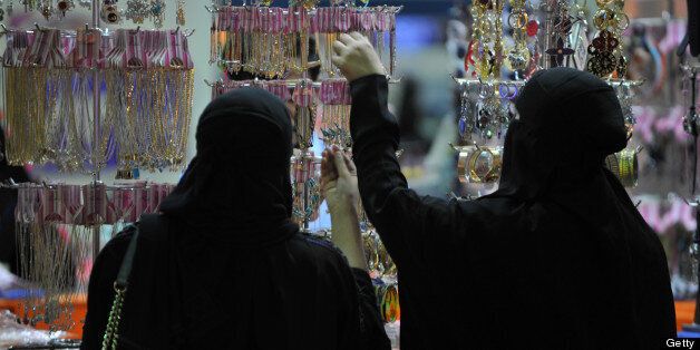 Saudi women shop at a local mall (file photo)