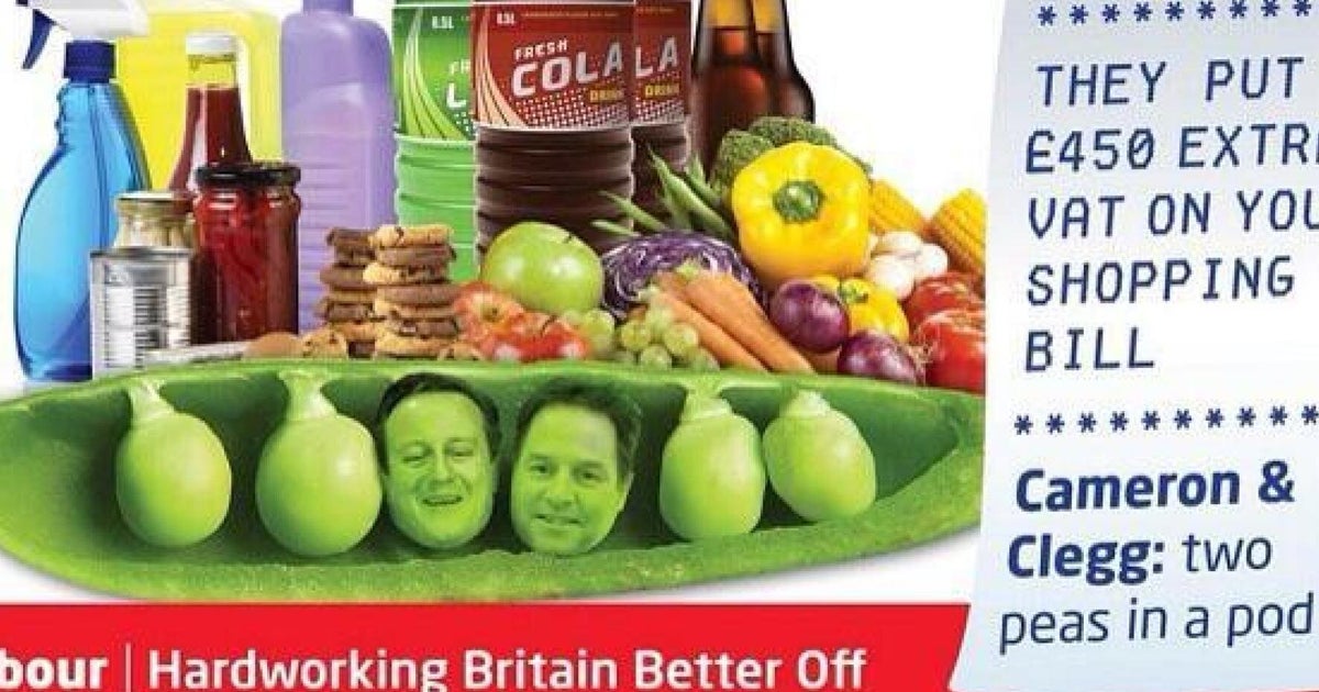 Labour Poster Attacks VAT Rise On Food, But You Don't Pay VAT On Food