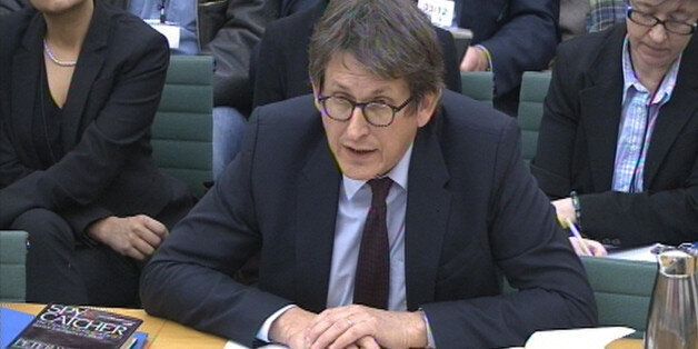 Editor of The Guardian newspaper Alan Rusbridger gives evidence to the Commons Home Affairs Committee hearing on counter-terrorism at Portcullis House, central London.