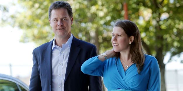 Liberal Democrats leader Nick Clegg and MP Jo Swinson arrives at the Liberal Democrats' autumn conference at The Clyde Auditorium in Glasgow, Scotland.