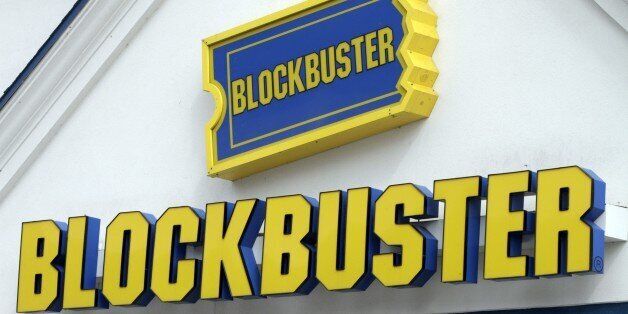 A Blockbuster sign on a store is seen in Barre, Vt., Wednesday, Sept. 22, 2010. Troubled video-rental chain Blockbuster Inc. filed for Chapter 11 bankruptcy protection, and said Thursday, Sept. 23, it plans to keep stores and kiosks open as it reorganizes. (AP Photo/Toby Talbot)