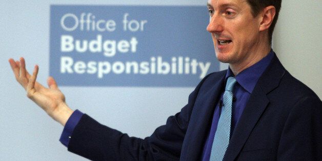 Office for Budget Responsibility (OBR) chairman Robert Chote speaks at a press conference at the Institute for Government, London, as the organisation publishes its first Fiscal Sustainability report.