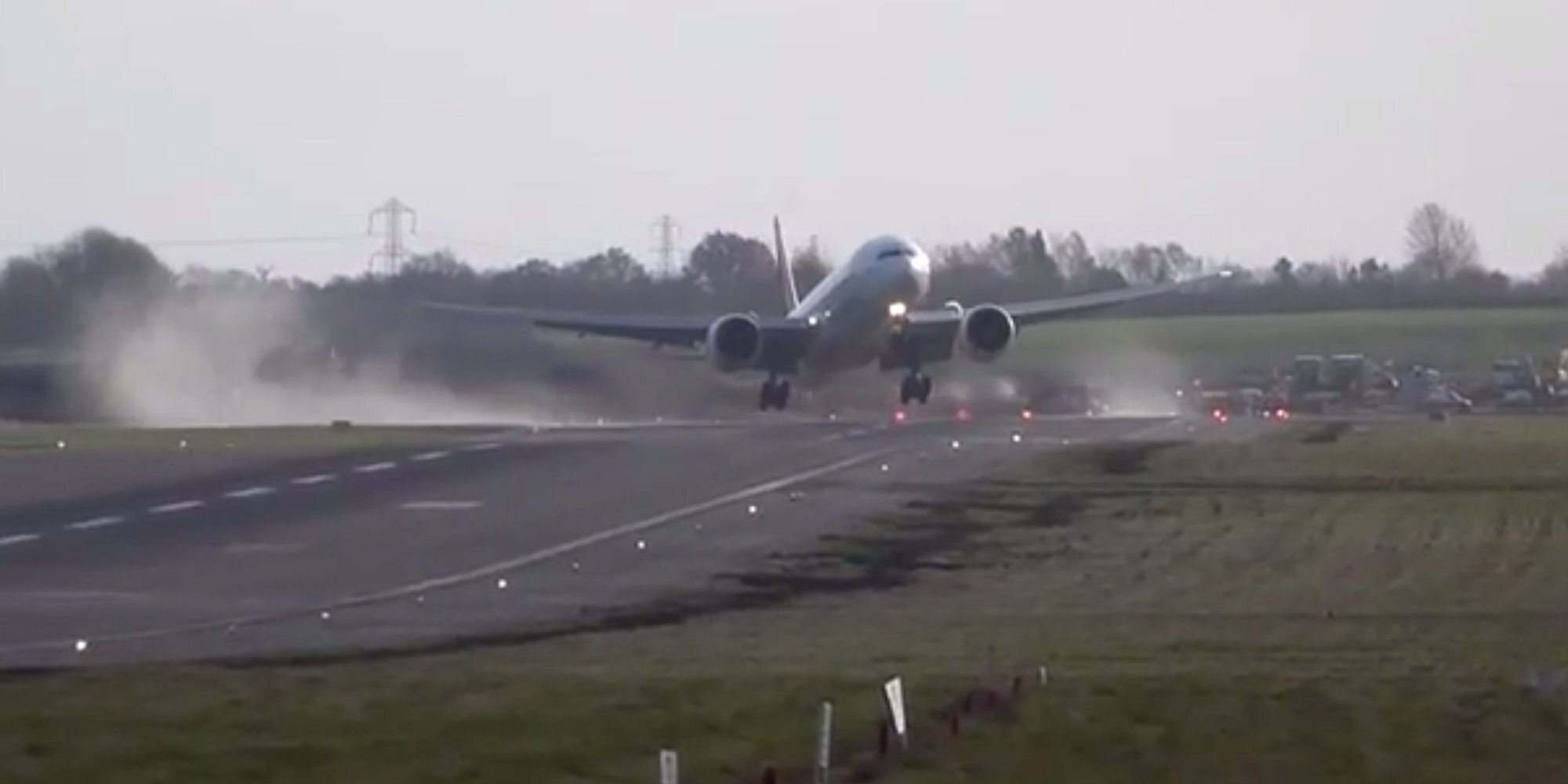 Terrifying Video Of Emirates Plane Nearly Blown Off Runway During ...