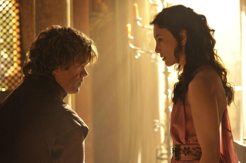 Peter Dinklage as Tyrion Lannister, Sibel Kekilli as Shae