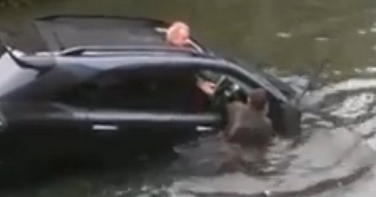 Elderly Driver's Dramatic River Rescue Captured On CCTV (PICTURES ...