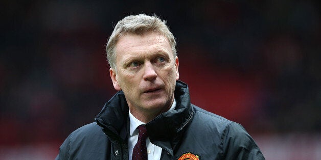 MANCHESTER, ENGLAND - DECEMBER 07: Manager David Moyes of Manchester United walks off after the Barclays Premier League match between Manchester United and Newcastle United at Old Trafford on December 7, 2013 in Manchester, England. (Photo by Matthew Peters/Man Utd via Getty Images)