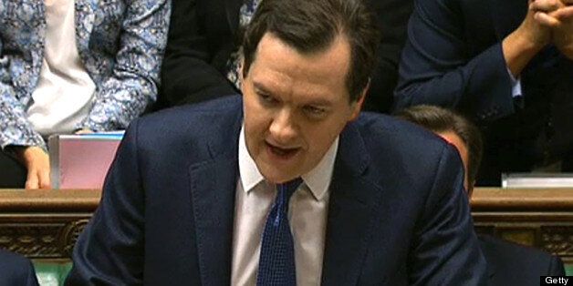 In an image grab from pooled video footage taken on June 26, 2013 British Chancellor of the Exchequer George Osborne delivers the spending review statement at the House of Commons in London. Osborne unveiled plans to further slash British public spending as the government clings to austerity, despite a pledge to also boost investment of railways and roads. AFP PHOTO/POOL == RESTRICTED TO EDITORIAL USE - MANDATORY CREDIT ' AFP PHOTO / POOL ' - NO MARKETING NO ADVERTISING CAMPAIGNS - NO RESALE