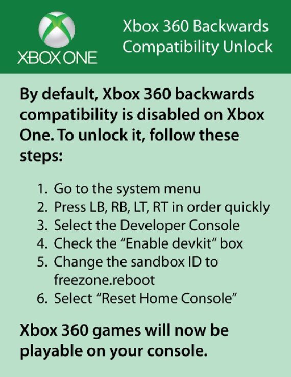 xbox one retro compatibility