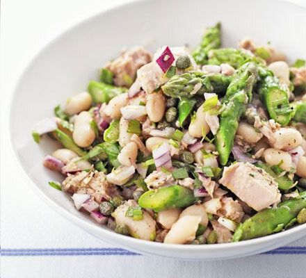 Tuna, Asparagus And White Bean salad