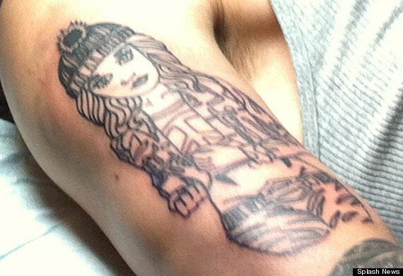 Zayn Malik Tattoo One Direction Star Has Inking Of Little Mix Girlfriend Perrie Edwards Etched 