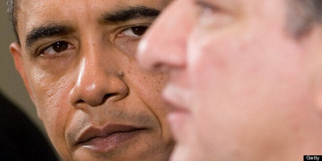 President of the European Commission Jose Manuel Barroso (R) speaks beside US President Barack Obama during the US - European Union Summit in the Cabinet Room of the White House in Washington, DC, November 3, 2009. AFP PHOTO / Saul LOEB (Photo credit should read SAUL LOEB/AFP/Getty Images)