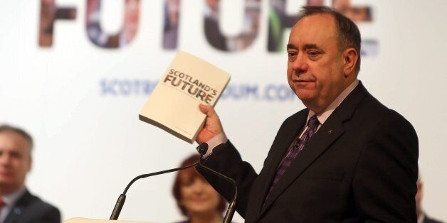Scottish First Minister Alex Salmond during the Scotland's Future stakeholder engagement event at the EICC, Edinburgh.