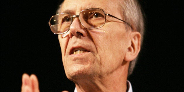 Lord Norman Tebbit, the former chairman of the Conservative Party, speaks in the The Telegraph debate at the Royal Bath hotel in Bournemouth, on the second day of the Tory conference in Bournemouth.