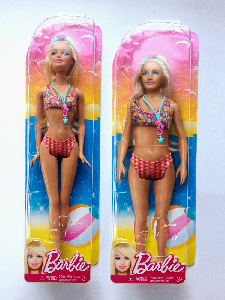 barbie real measurements