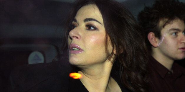 TV cook Nigella Lawson leaving Isleworth Crown Court in west London, after giving evidence in the case two of her former personal assistants, Elisabetta and Francesca Grillo, who are accused of committed fraud by abusing their positions as PAs by using a company credit card for personal gain.