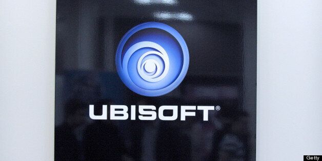 A picture taken on December 20, 2012 shows the logo of French videogame firm Ubisoft, at Ubisoft's development studio in Montreuil, a Paris' suburb. AFP PHOTO / ERIC PIERMONT (Photo credit should read ERIC PIERMONT/AFP/Getty Images)