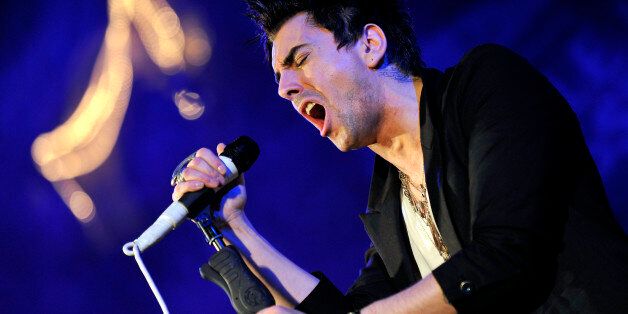 Ian Watkins of Lostprophets performs live as part of the 2009 Mencap Little Noise Sessions at the Union Chapel in London