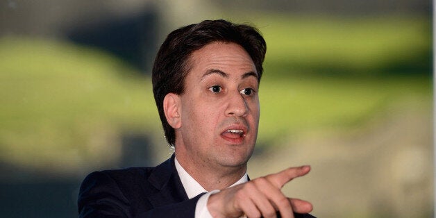 EDINBURGH, SCOTLAND - NOVEMBER 07: Leader of the Labour Party Ed Miliband speaks as he visits Standard Life on November, 11, 2013 in Edinburgh, Scotland. The Labour leader was attending a Q&A session in Scotland, where he has recently come under pressure to have a inquiry into allegations of vote rigging by the Unite union in Falkirk. (Photo by Jeff J Mitchell/Getty Images)