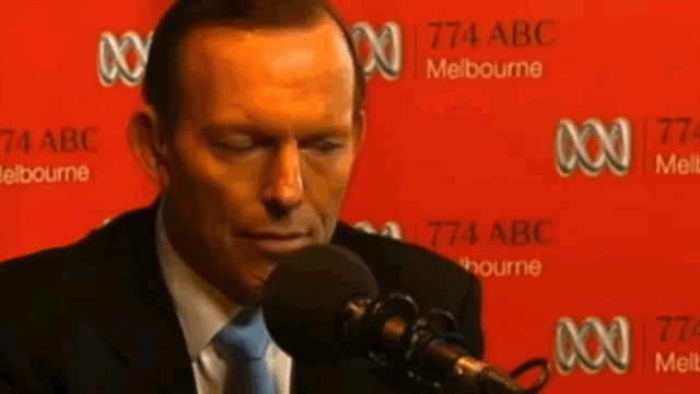 Tony Abbott Caught On Camera In Creepy Wink As Sex Line Grandma Talks