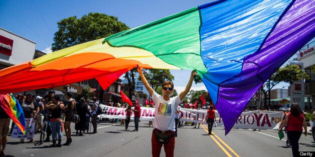 The 43rd annual San Francisco Lesbian, Gay, Bisexual, Transgender (LGBT) Pride Celebration & Parade makes its way in Costa Rica on June 30, 2013 in San Jose, Costa Rica.