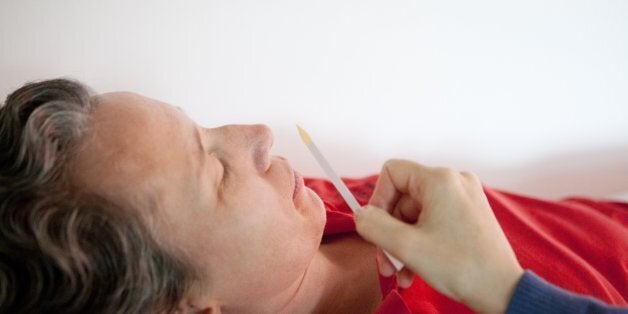 Olfactotherapy, Uses smells and vibrations of essential oils to elicit conscious and unconscious memories, to find root of suffering, allows archaic emotions and memory directly connected to the olfactory nerve, to reveal old traumas. (Photo By BSIP/UIG via Getty Images)