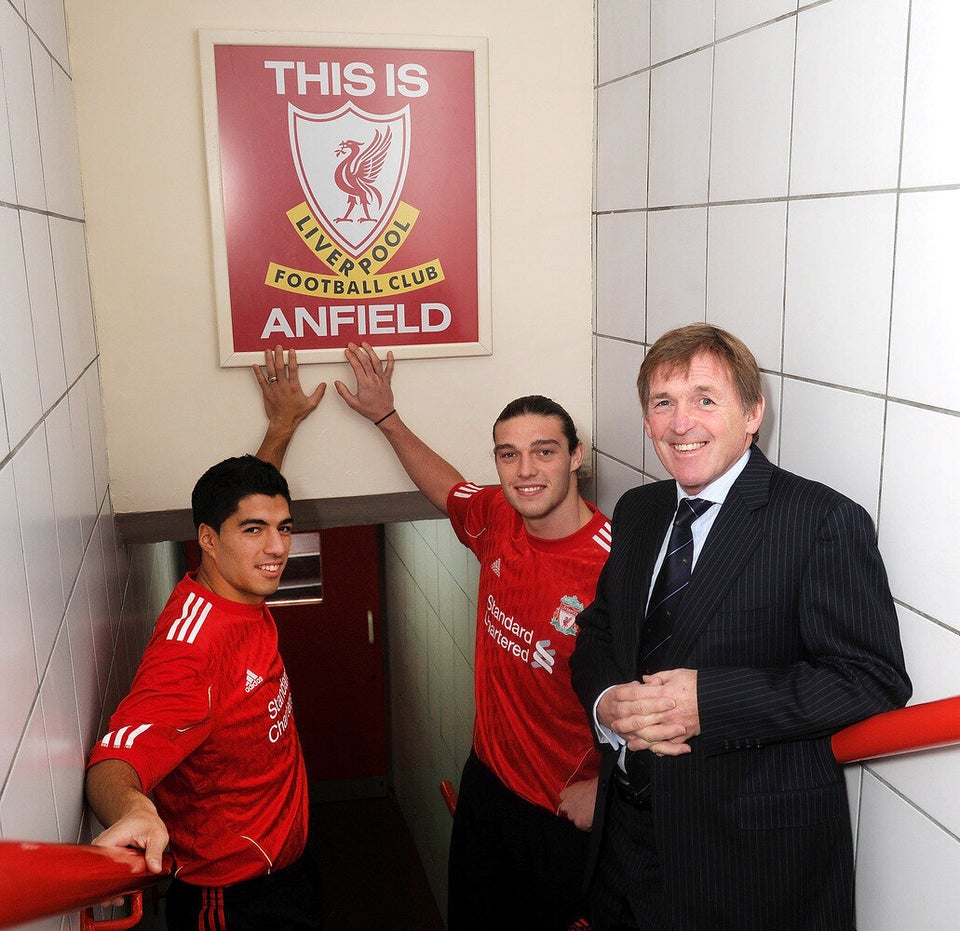 Liverpool FC Present New Signings Andy Carroll and Luis Suarez