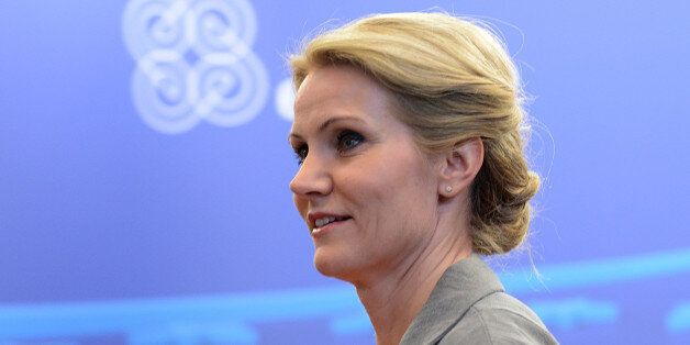 Danish Prime Minister Helle Thorning-Schmidt leaves after the European Union leaders summit on June 28, 2013 at the EU headquarters in Brussels. European leaders on Friday agreed to deploy 8.0 billion euros ($10.4 billion) to help create jobs for young people at a summit that also backed a tentative deal on the EU's next trillion-euro budget, despite simmering doubts. AFP PHOTO / THIERRY CHARLIER (Photo credit should read THIERRY CHARLIER/AFP/Getty Images)
