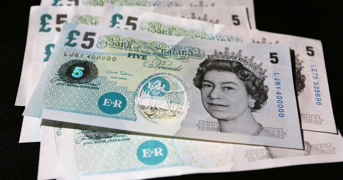 The five pound note or fiver