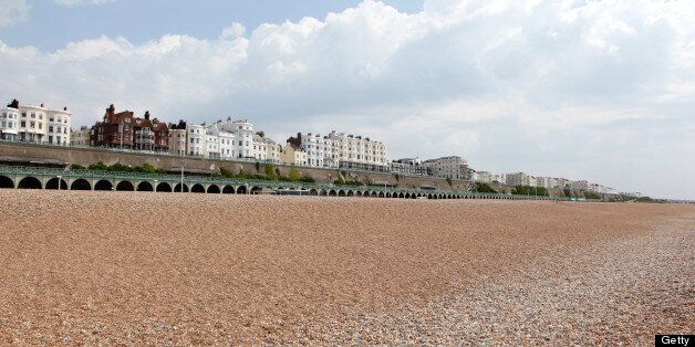 Brighton beach and seafront.